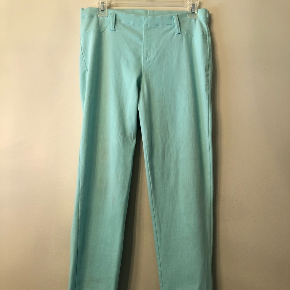 Large blue/mint jegging pants